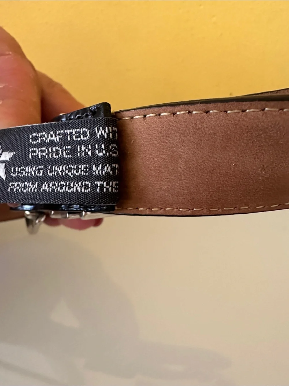 Brighton Women’s Black Croc-Embossed Western-Inspired Leather Belt Silver Buckle